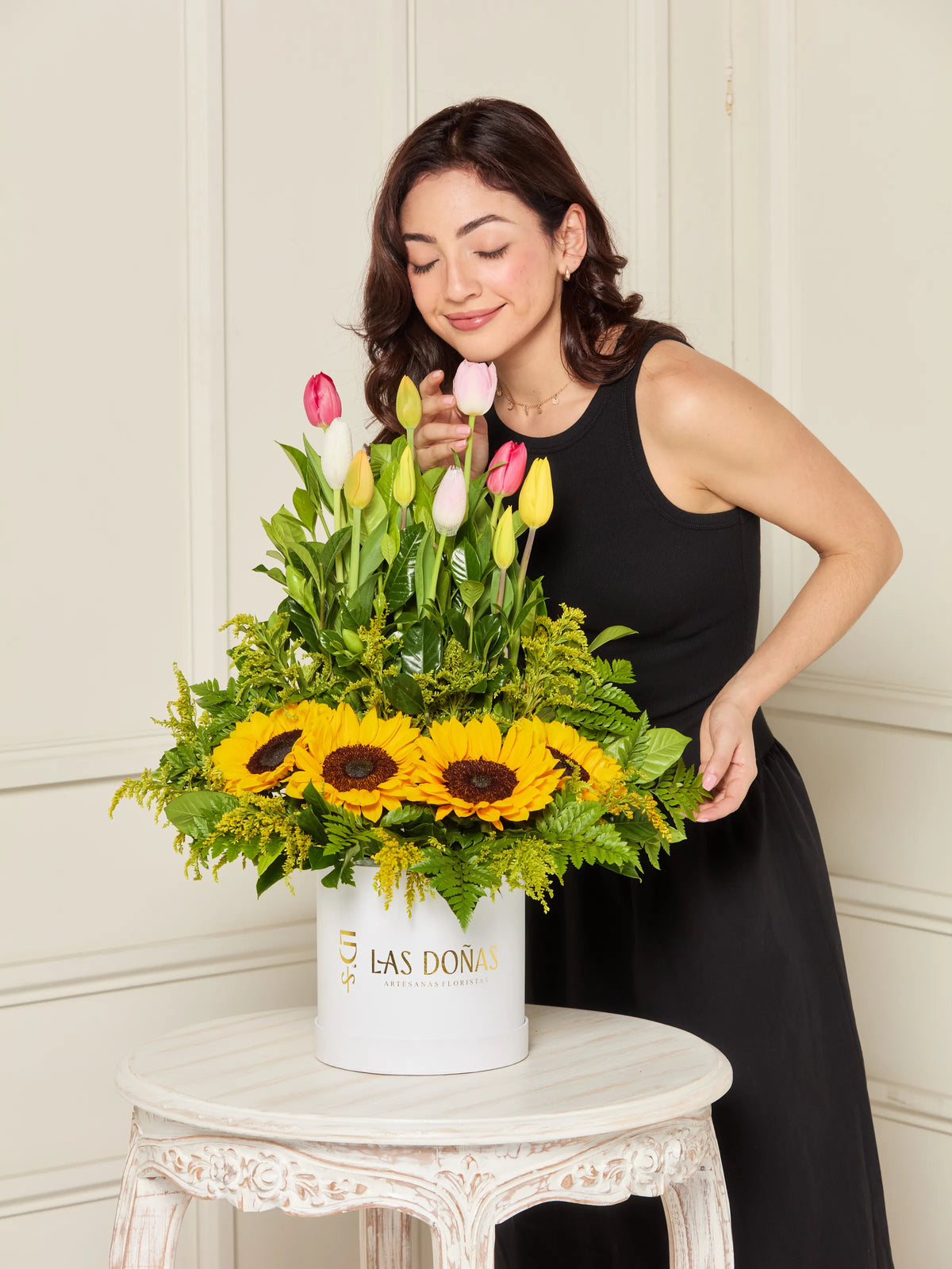 Box de Tulipanes y Girasoles · Premium