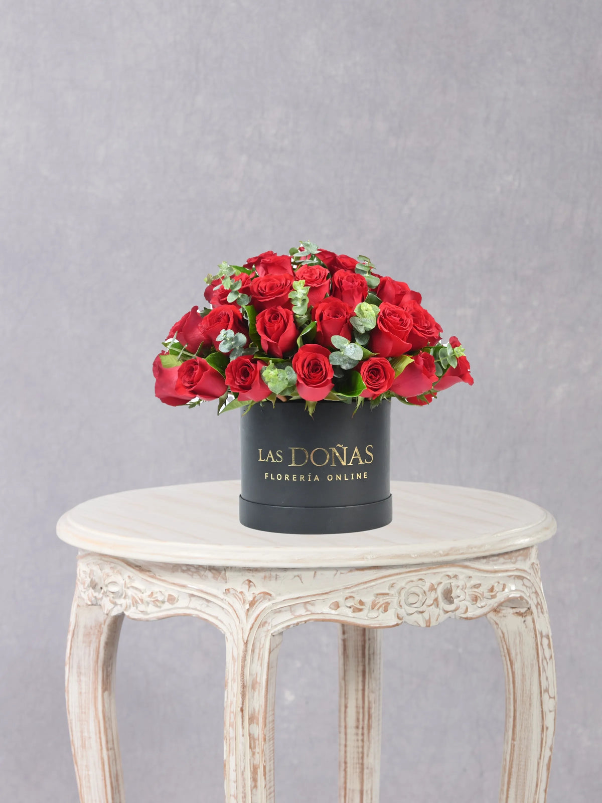 Box De Rosas Premium box floral con 40-45 rosas rojas