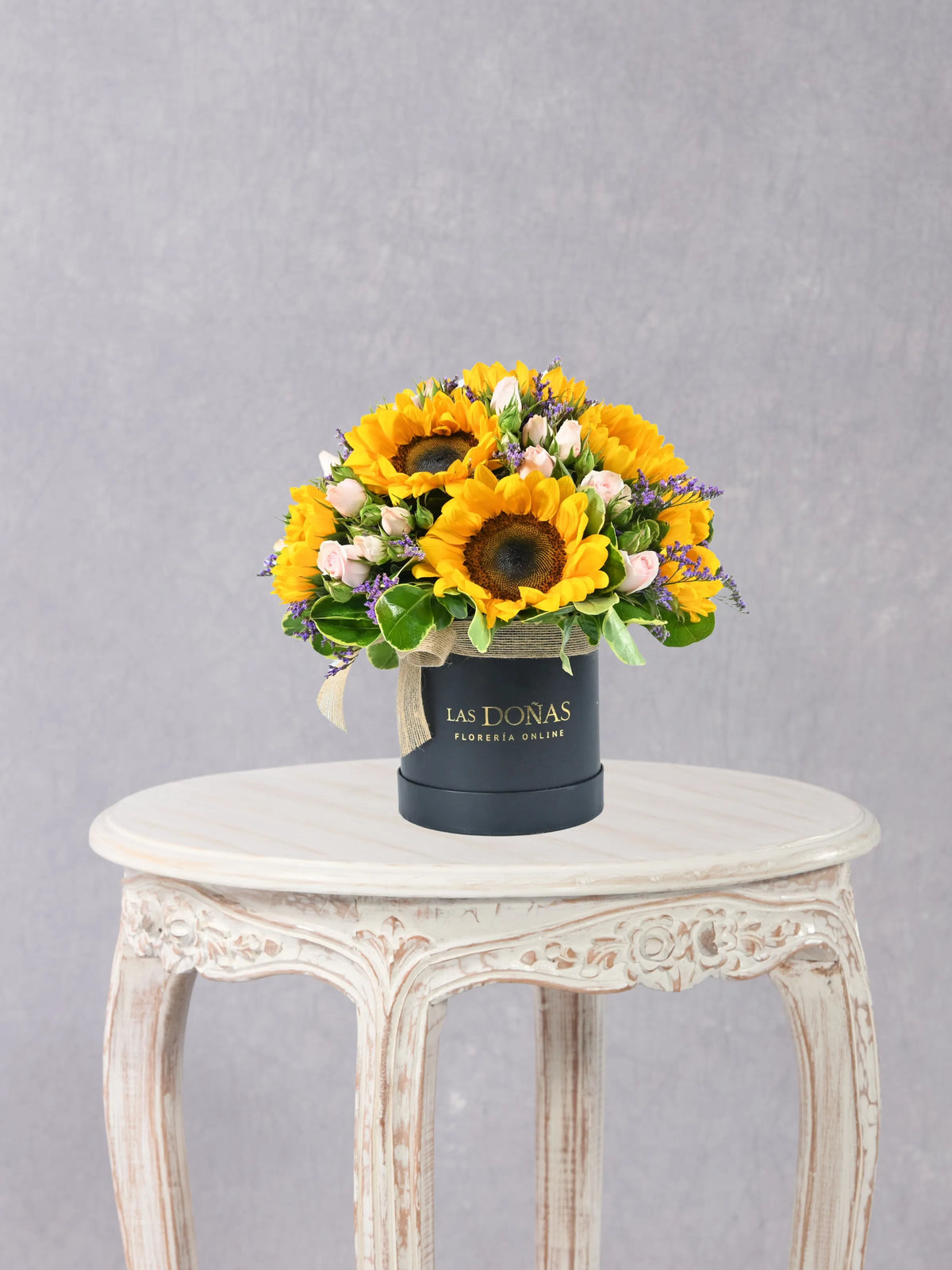 Box De Girasoles y Mini Rosa