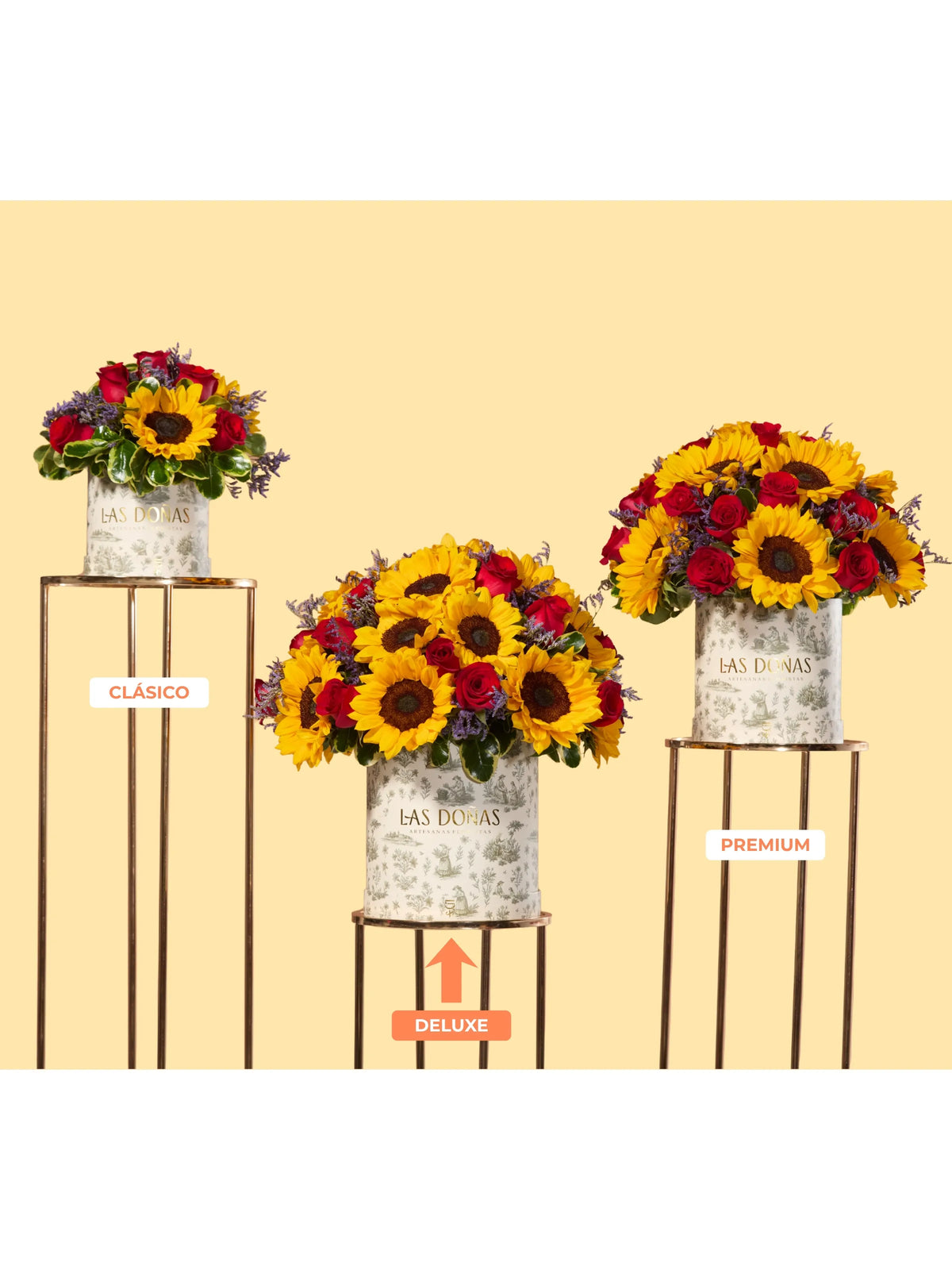 Box Rosas y Girasoles - Deluxe