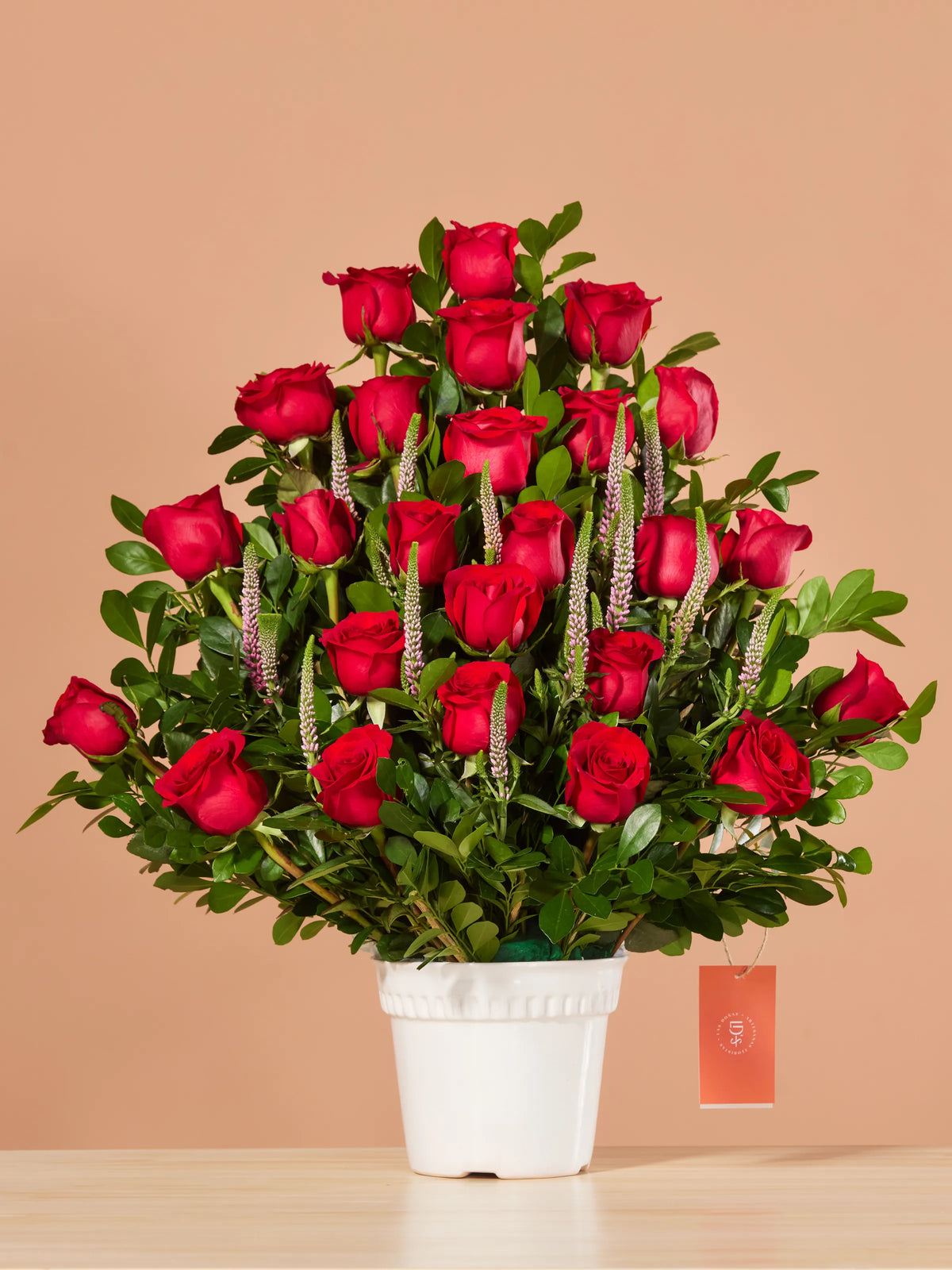 Abanico de Rosas Rojas