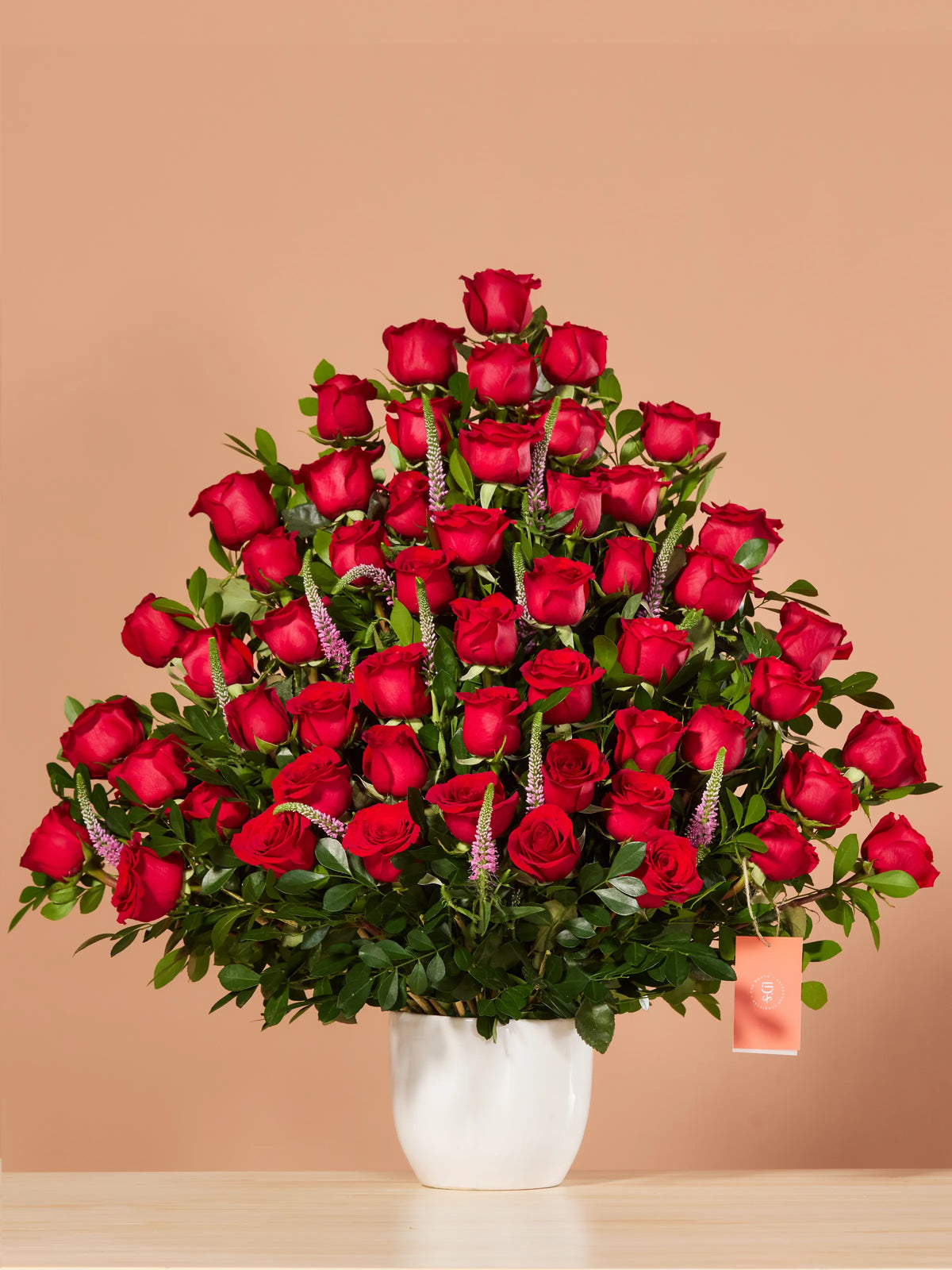 Abanico de Rosas Rojas