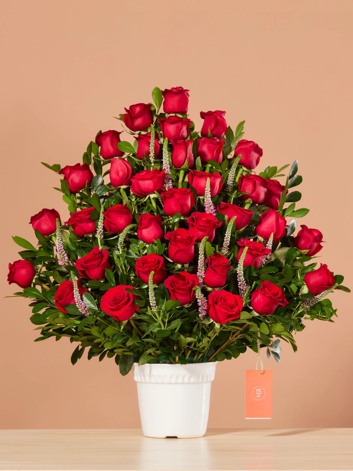 Abanico de Rosas Rojas