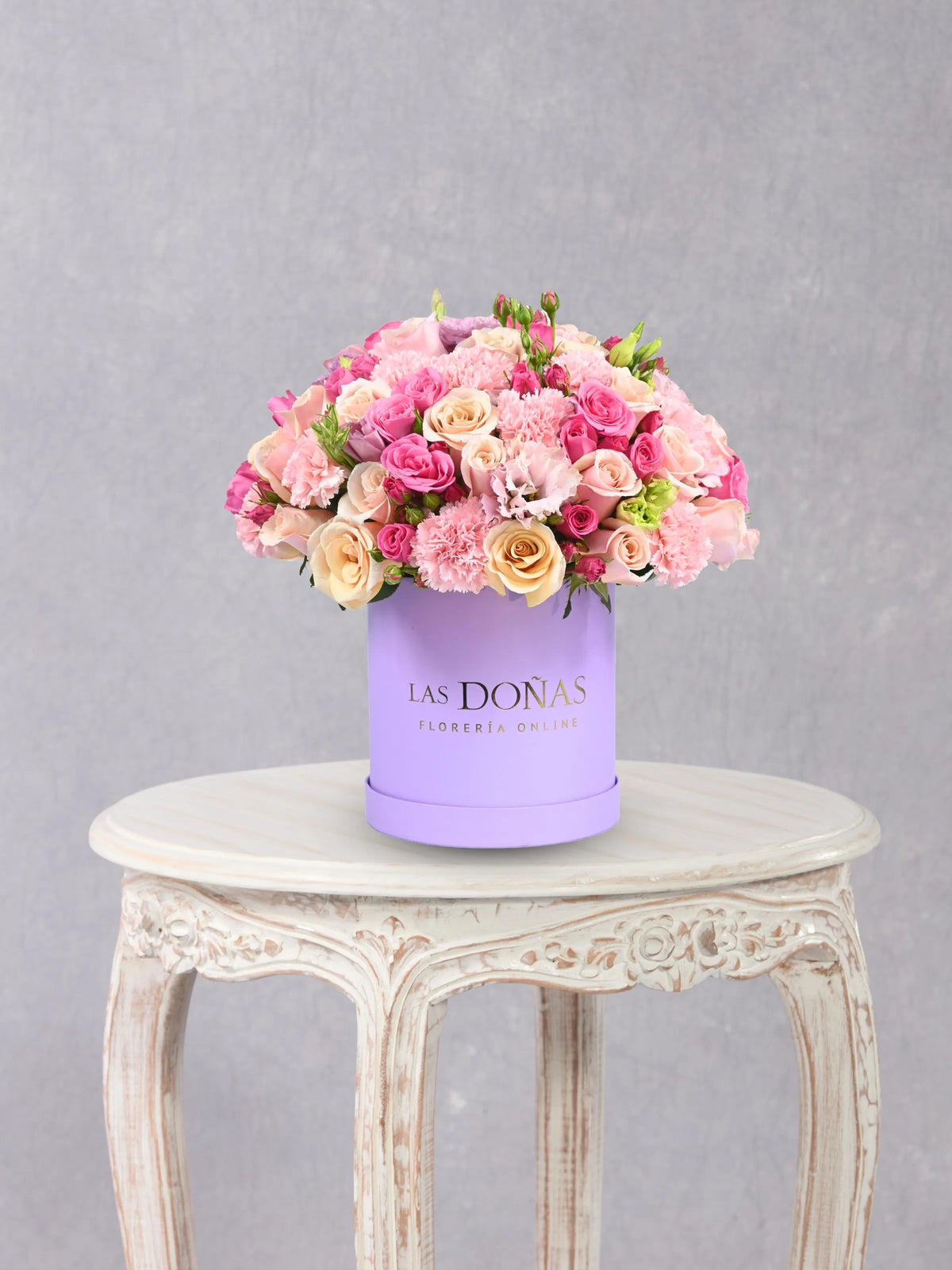 Box Diana box floral con 40-45 rosas