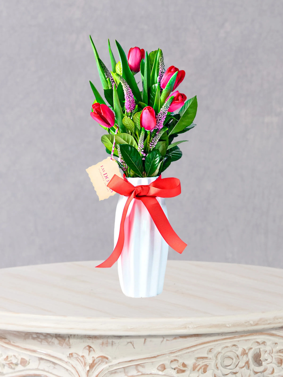 Florero 5 Tulipanes