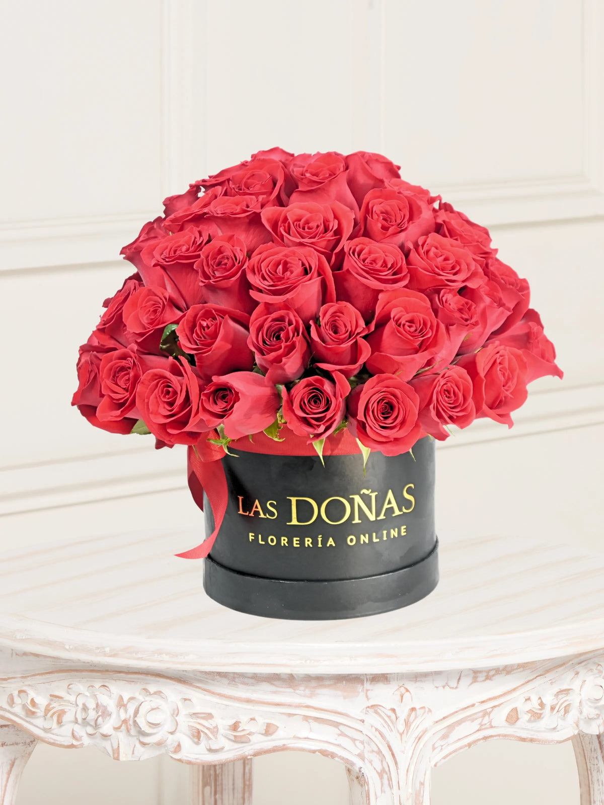 Pasión De Rosas Premium box floral con 70-75 rosas rojas