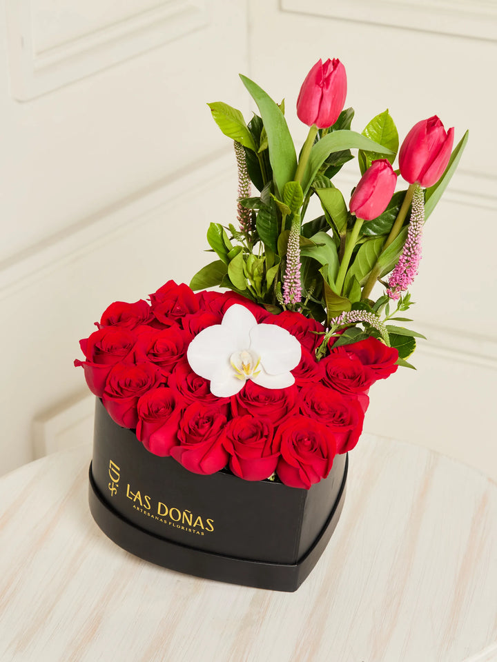 Corazón de Rosas y Tulipán · Clásico