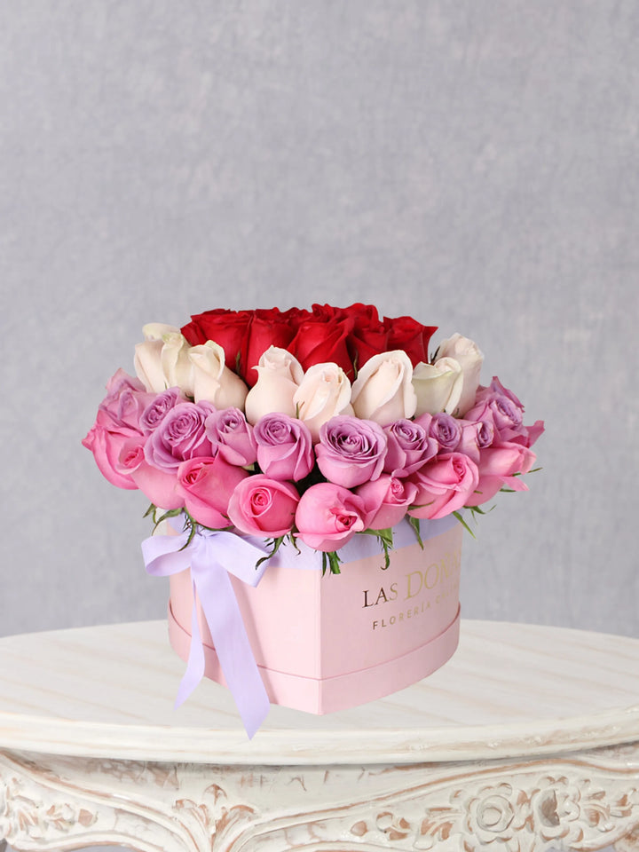 Box Love Premium box floral con 95-100 rosas