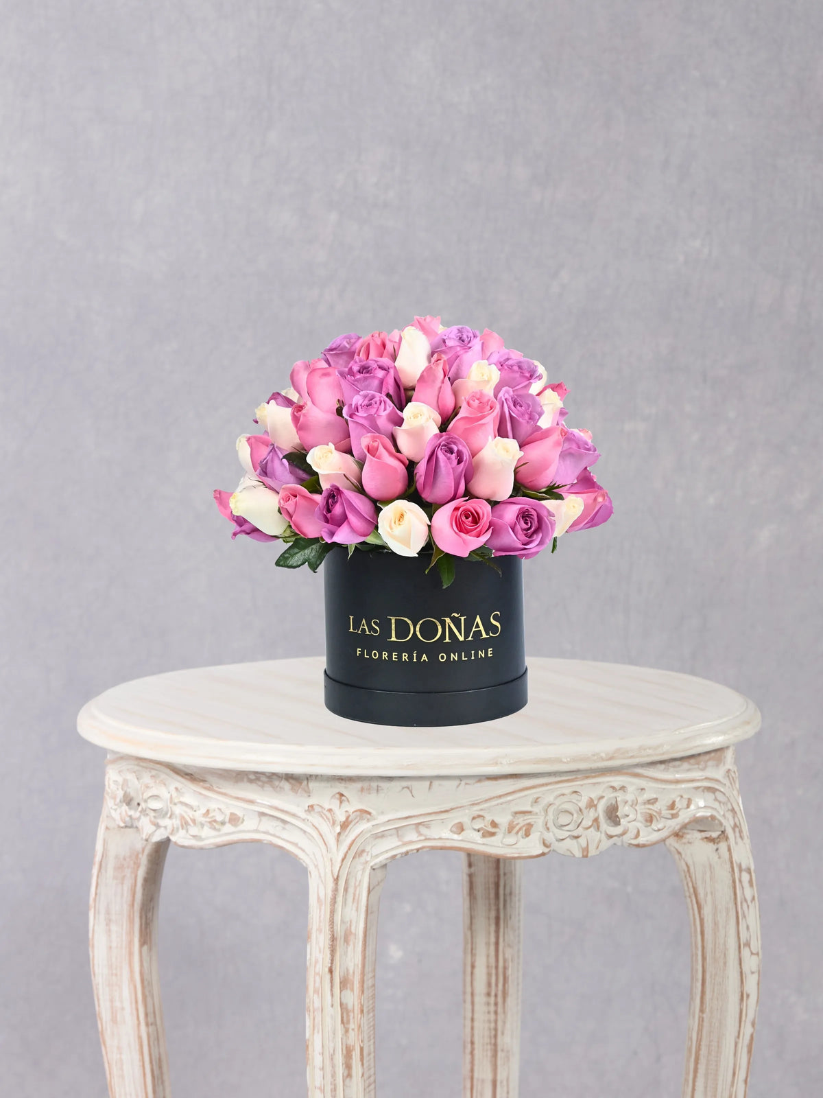 Box Adele box floral con 70-75 rosas
